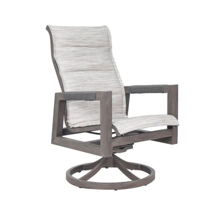 Delano Padded Sling Dining Swivel Rocker