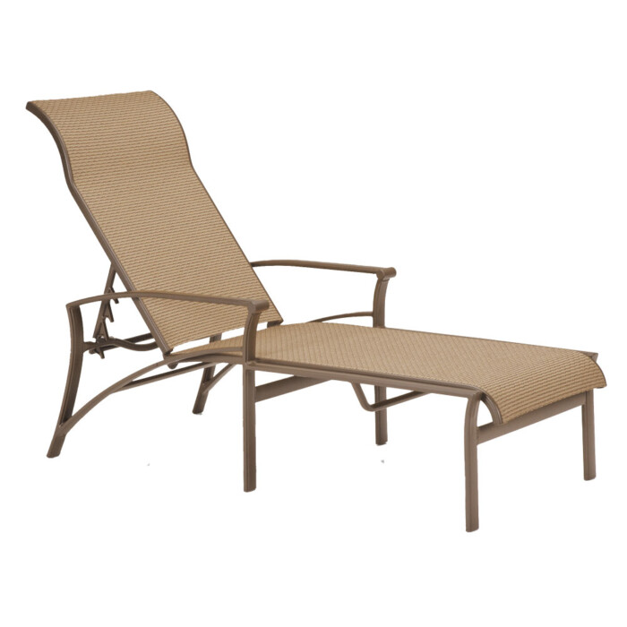 Corsica Sling Chaise Lounge with Arms