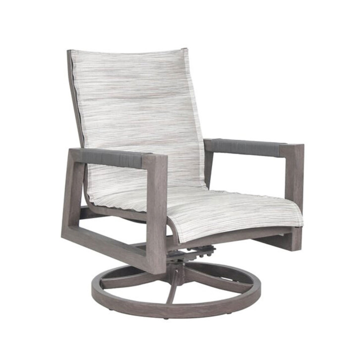 Delano Padded Sling Deep Seating Swivel Rocker