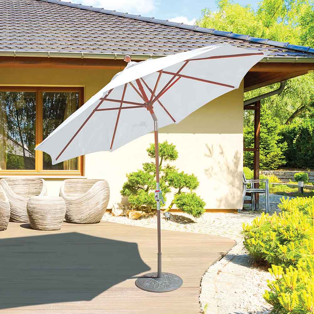 Teak Market Umbrella