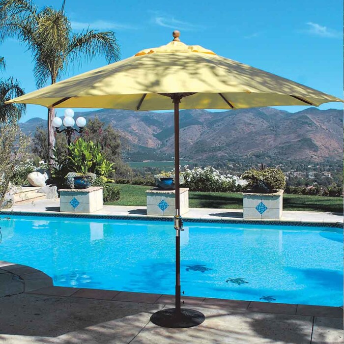 Teak Market Umbrella