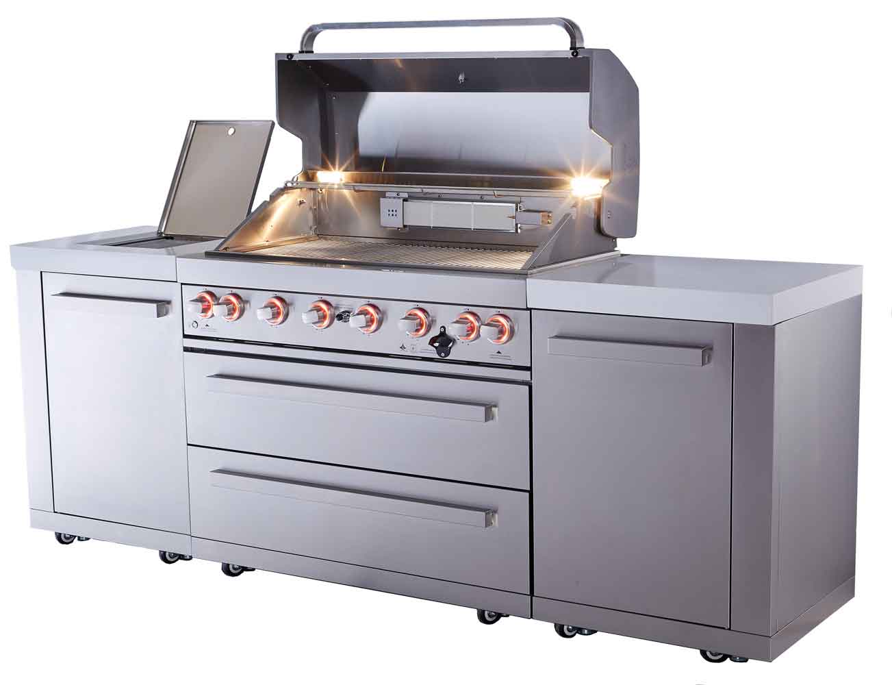 Mont Alpi 6 burner BBQ island