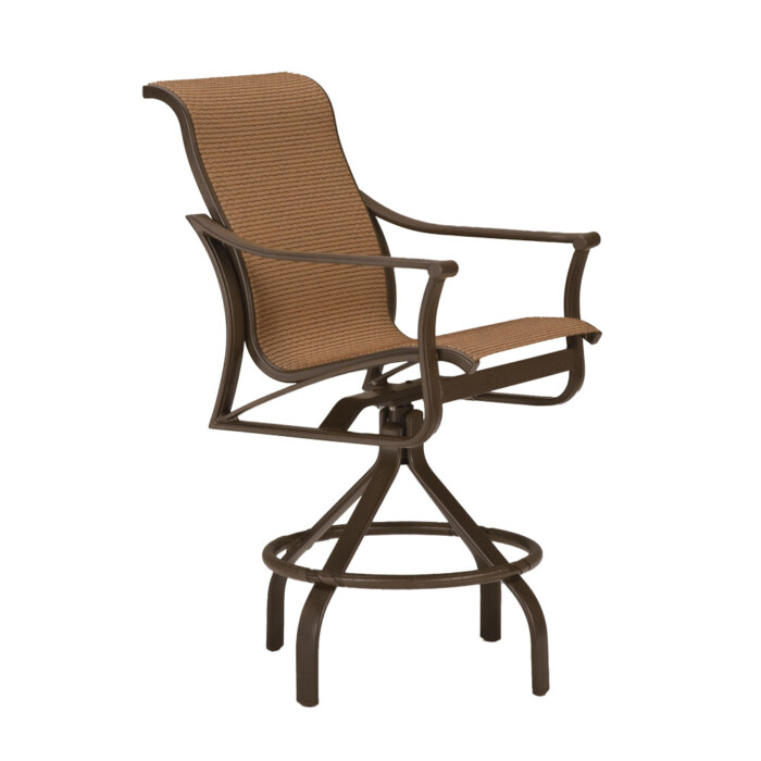 Corsica Sling Swivel Bar Stool