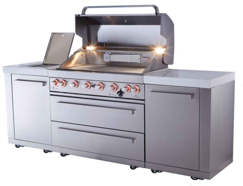 Mont Alpi 6 burner BBQ island