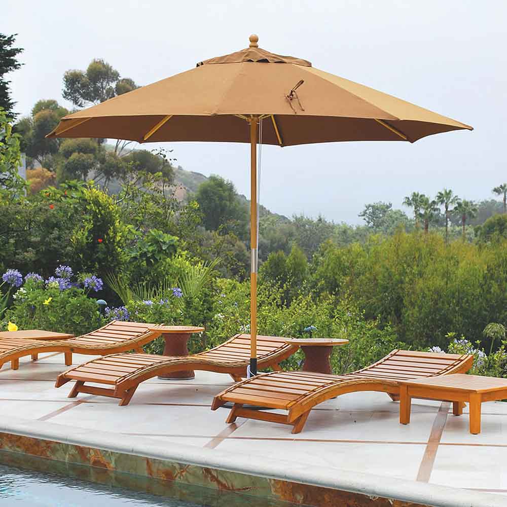 Commercial grade Wood Market Umbrella